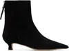 Aeyde Black Zoe Suede Boots In Black
