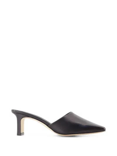 Aeyde Blithe Square-toe Mules In Black