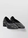 Aeyde Block Heel Ballerina Shoes In Black