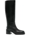 Aeyde Block-heel Boots In Black