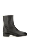 Aeyde Black Calf Leather Boot In Black