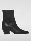 Aeyde 80mm Leather Ankle Boots In Schwarz