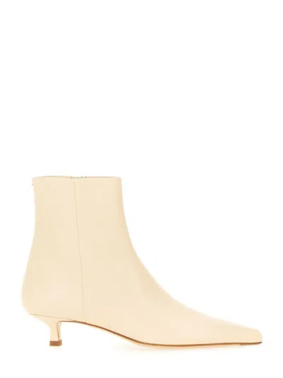 Aeyde Off-white Sofie Boots In Creamy