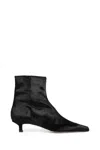Aeyde Sofie Ponyhair Ankle Boots In Black