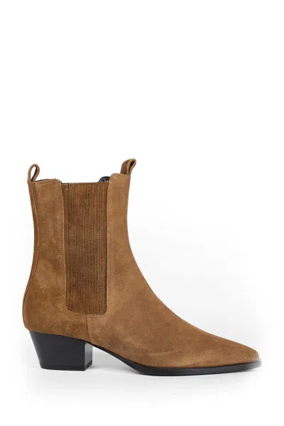 Aeyde Agata Ankle Boots In Suede In Brown
