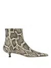 Aeyde Pointed Ankle Boots In White