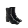 Aeyde Leather Ankle Boots In Black