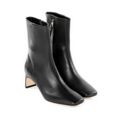 Aeyde Bottines Tabitha En Cuir In Noir