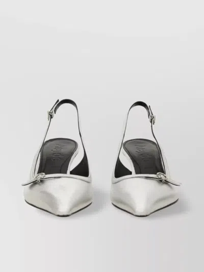Aeyde Bow Detail Kitten Heel Sandals