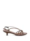 Aeyde Thin Strap High-heel Sandals In Brown