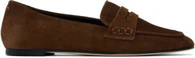 Aeyde Brown Alfie Suede Loafers