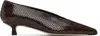 Aeyde Brown Clara Pointed-toe Heels In Brown