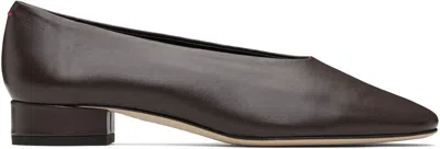 Aeyde Brown Delia Low-heeled Ballet Heels