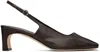 Aeyde Brown Eliza Slingback Heels In Moka