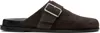 Aeyde Brown Finja Leather Slip-on Loafers