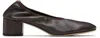 Aeyde 45mm Leather Pumps In Brown