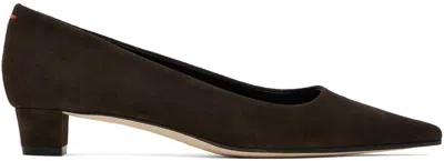 Aeyde Brown Judi Heels In Moka
