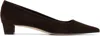 Aeyde Brown Judi Suede Heels In Moka