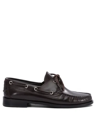 Aeyde Women Brown Leather Loafers, 8.5 Luxury Loafers & Drivers For Women Darveys In Black