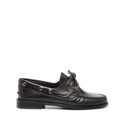 Aeyde Women Brown Leather Loafers, 8.5 Luxury Loafers & Drivers For Women Darveys In Black