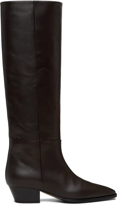 Aeyde Brown Medea Tall Boots