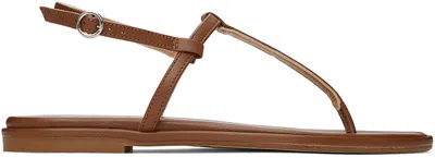 AEYDE BROWN NALA SANDALS