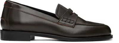 Aeyde Brown Oscar Leather Loafers