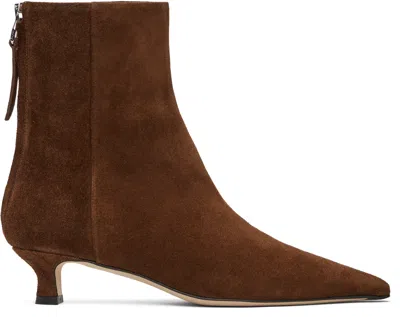 Aeyde Brown Zoe Suede Boots