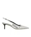 Aeyde Women's Saba Slingback Sandal In White
