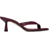 Aeyde Casualfit Leather Mules In Burgundy