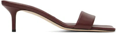 Aeyde Burgundy Ilvy Leather Mules