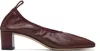 Aeyde Burgundy Narissa Ruched Heels In Multi