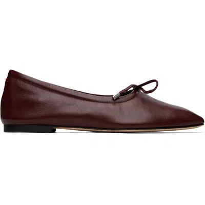 Aeyde Burgundy Nomi Glove Ballerina Flats In Multi