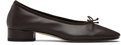 Aeyde Burgundy Onda Heels In Black