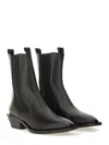 Aeyde Calf Leather Boot In Black