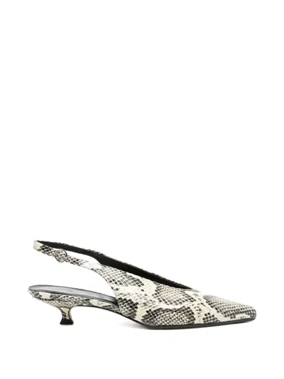 Aeyde Camila Snake-print Pumps In Animal Print
