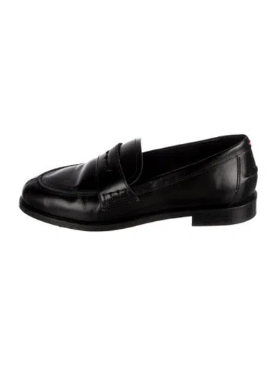 Pre-owned Aeyde Canvas Loafers In Black