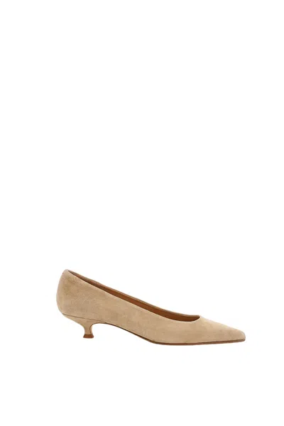 Aeyde Cari Suede Pumps In Nude
