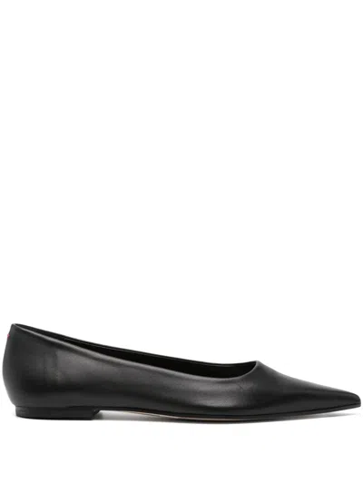 Aeyde Black Cassy Ballerina Flats