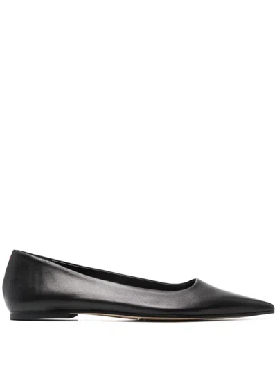 Aeyde Black Ida Nappa Ballerina Flats