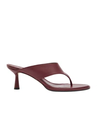 Aeyde Casual Round-toe Sandals In Animal Print