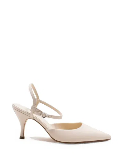 Aeyde Catelyn Pointed-toe Pumps In Neutral