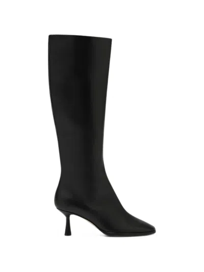 Aeyde Catherine Leather Boots In Black