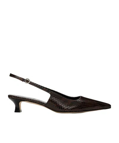 Aeyde Brown Catrina Heels In Moka