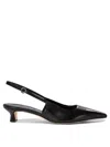 Aeyde Catrina Leather Kitten-heel Slingback Pumps