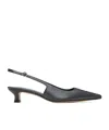 Aeyde Catrina Leather Kitten-heel Slingback Pumps In Black