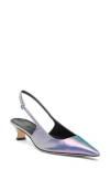 Aeyde Catrina Kitten Heel Slingback Pump In Opal