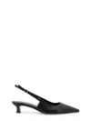 Aeyde Catrina Leather Kitten-heel Slingback Pumps In Black
