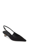 Aeyde Catrina Patent Leather Sling-back In Black