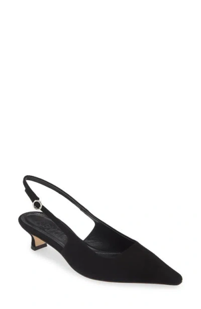 Aeyde Catrina Patent Leather Sling-back In Black